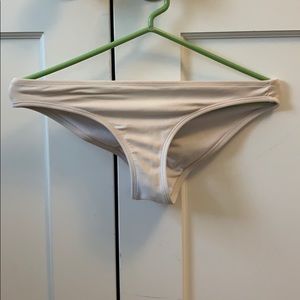 White bikini bottoms